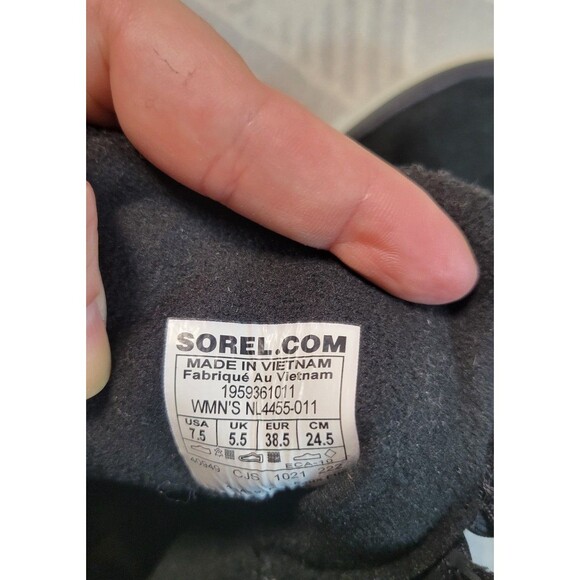 Sorel‎ Women’s Explorer Joan Cozy Boots Black/Charcoal Size 7.5 (NL4455-011) - Picture 7 of 7